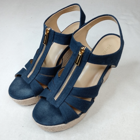 Michael Kors Shoes - Michael Kors Espadrille Wedge Sandal platform zip